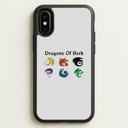 Dragons Of Berk  - How To Train Your Dragon Phone Case for iPhone X / XS
