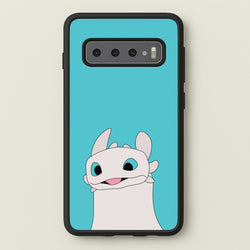 White Fury Dragon  - How To Train Your Dragon Phone Case for Galaxy S10 Plus