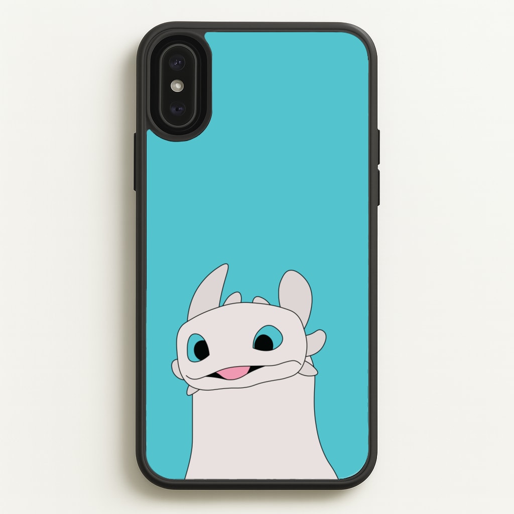 White Fury Dragon  - How To Train Your Dragon Phone Case for iPhone XS Max