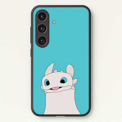 White Fury Dragon  - How To Train Your Dragon Phone Case for Galaxy S24 Plus