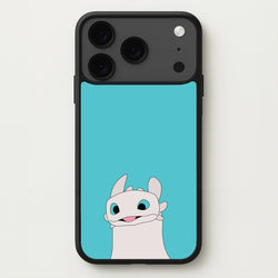 White Fury Dragon Phone Case for iPhone 17 Pro