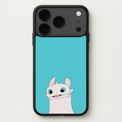 White Fury Dragon Phone Case for iPhone 17 Pro