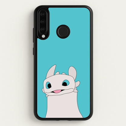 White Fury Dragon  - How To Train Your Dragon Phone Case for Huawei P30 Lite