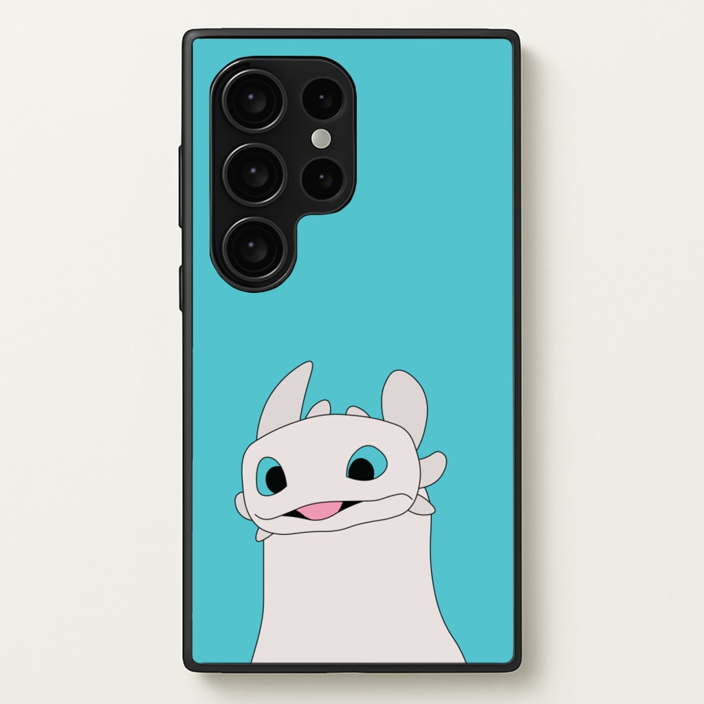 White Fury Dragon  - How To Train Your Dragon Phone Case for Galaxy S24 Ultra