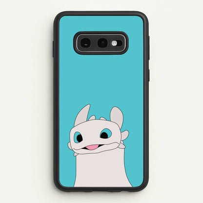 White Fury Dragon  - How To Train Your Dragon Phone Case for Galaxy S10e