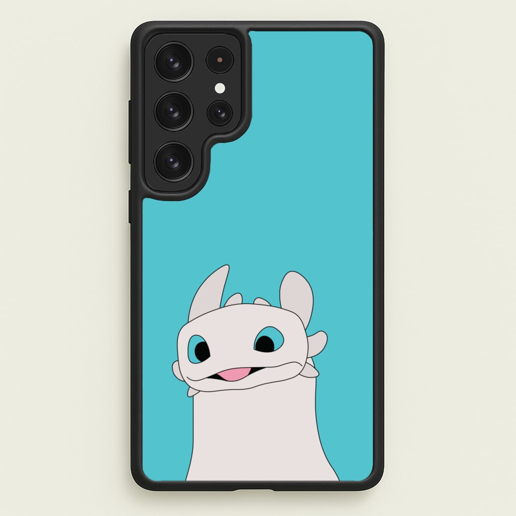 White Fury Dragon  - How To Train Your Dragon Phone Case for Galaxy S22 Ultra
