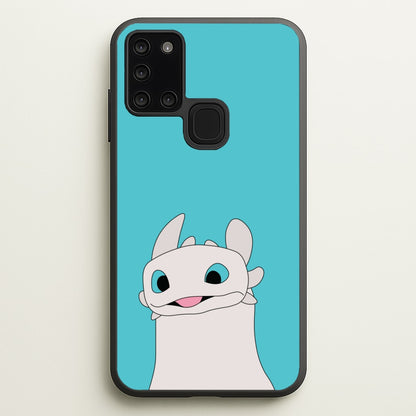 White Fury Dragon  - How To Train Your Dragon Phone Case for Galaxy A21s