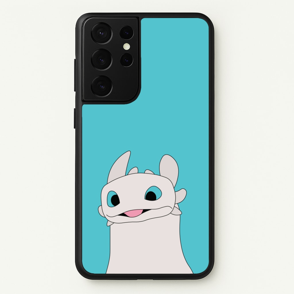 White Fury Dragon  - How To Train Your Dragon Phone Case for Galaxy S21 Ultra
