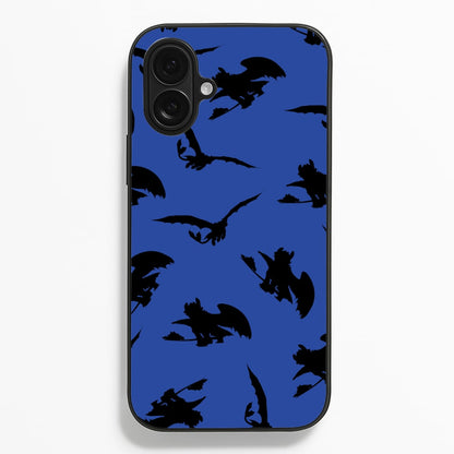 Dragon Silhouettes Pattern Phone Case
