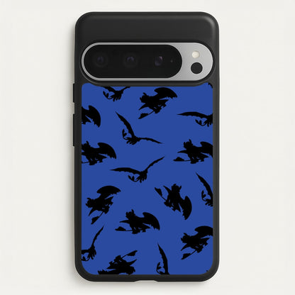 Dragon Silhouettes Pattern  - How To Train Your Dragon Phone Case for Google Pixel 9 Pro XL