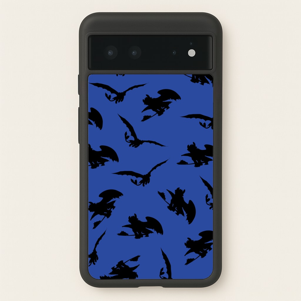Dragon Silhouettes Pattern  - How To Train Your Dragon Phone Case for Google Pixel 6