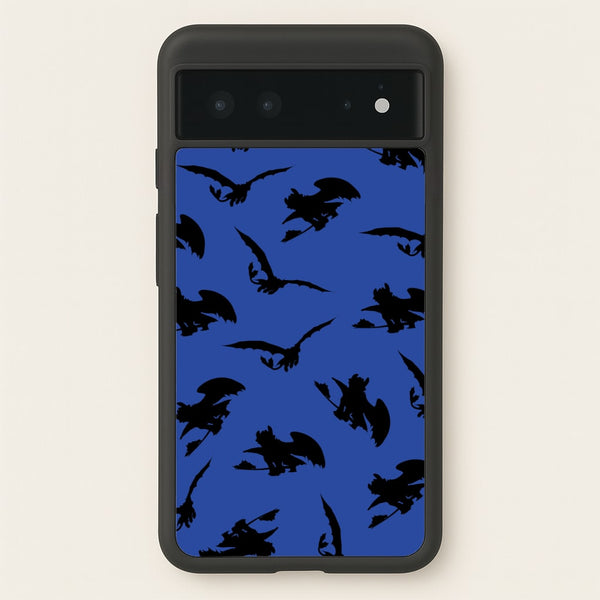 Dragon Silhouettes Pattern  - How To Train Your Dragon Phone Case for Google Pixel 6