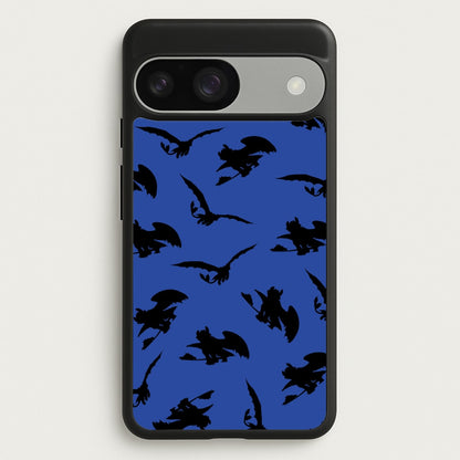 Dragon Silhouettes Pattern  - How To Train Your Dragon Phone Case for Google Pixel 9 / 9 Pro
