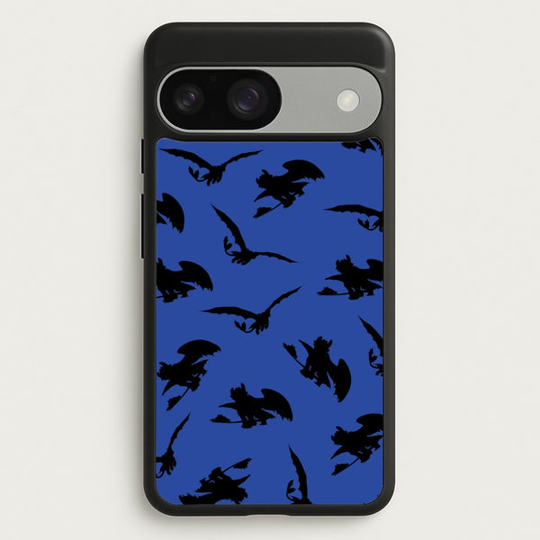 Dragon Silhouettes Pattern  - How To Train Your Dragon Phone Case for Google Pixel 9 / 9 Pro