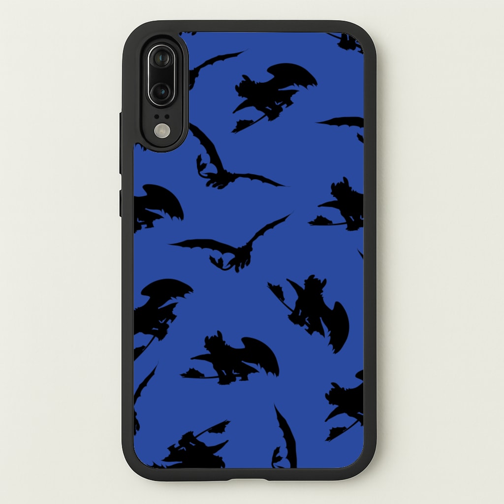 Dragon Silhouettes Pattern  - How To Train Your Dragon Phone Case for Huawei P20