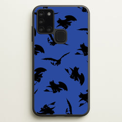 Dragon Silhouettes Pattern  - How To Train Your Dragon Phone Case for Galaxy A21s