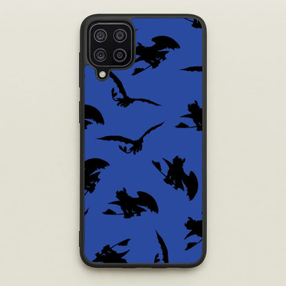 Dragon Silhouettes Pattern  - How To Train Your Dragon Phone Case for Galaxy A12