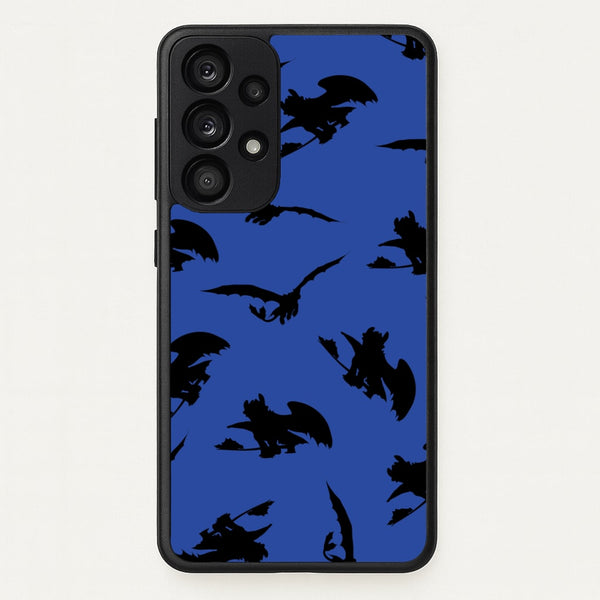 Dragon Silhouettes Pattern  - How To Train Your Dragon Phone Case for Galaxy A33