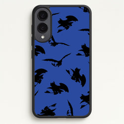 Dragon Silhouettes Pattern  - How To Train Your Dragon Phone Case for Galaxy S25 Edge