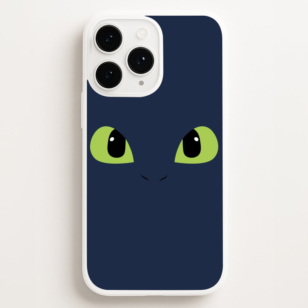 Black Fury Dragon Face Phone Case