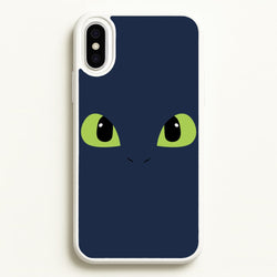 Black Fury Dragon Face  - How To Train Your Dragon Phone Case for iPhone XS Max