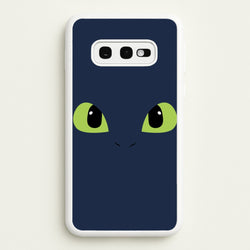 Black Fury Dragon Face  - How To Train Your Dragon Phone Case for Galaxy S10e