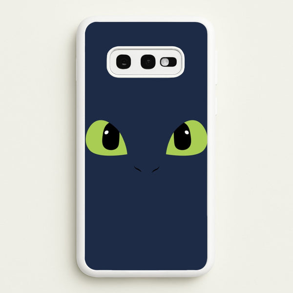 Black Fury Dragon Face  - How To Train Your Dragon Phone Case for Galaxy S10e