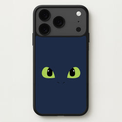 Black Fury Dragon Face Phone Case for iPhone 17 Pro