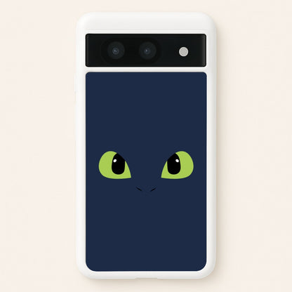 Black Fury Dragon Face  - How To Train Your Dragon Phone Case for Google Pixel 8a