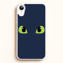 Black Fury Dragon Face  - How To Train Your Dragon Phone Case for iPhone XR