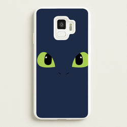 Black Fury Dragon Face  - How To Train Your Dragon Phone Case for Galaxy S9