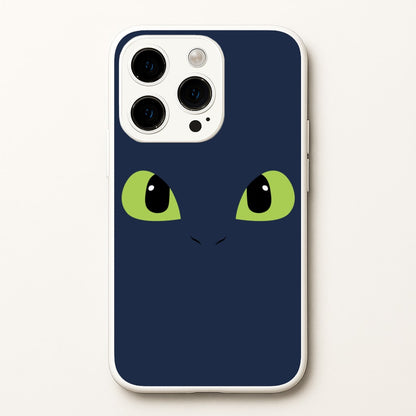 Black Fury Dragon Face  - How To Train Your Dragon Phone Case for iPhone 15 Pro