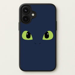 Black Fury Dragon Face Phone Case for iPhone 17