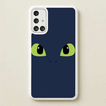 Black Fury Dragon Face  - How To Train Your Dragon Phone Case for Galaxy A71