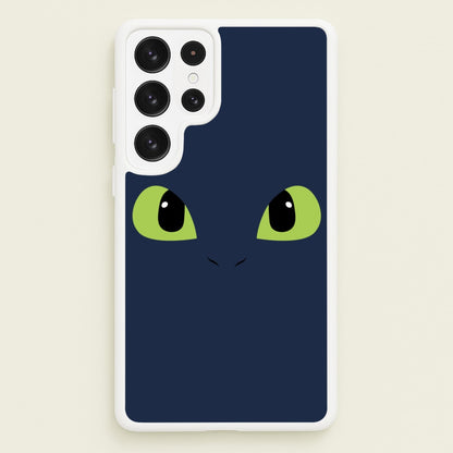 Black Fury Dragon Face  - How To Train Your Dragon Phone Case for Galaxy S22 Ultra