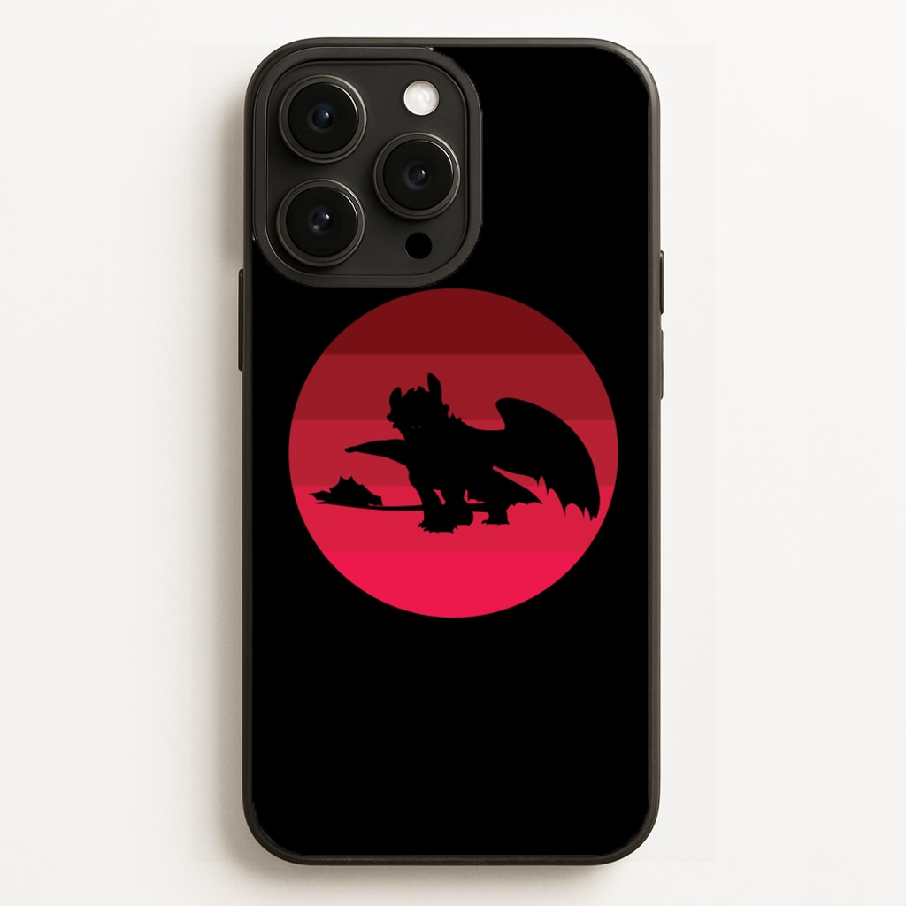 Red Sunset Dragon Phone Case