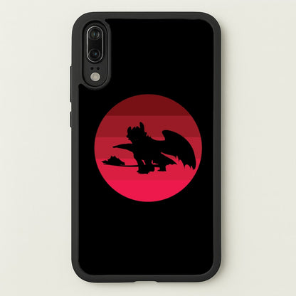 Red Sunset Dragon  - How To Train Your Dragon Phone Case for Huawei P20