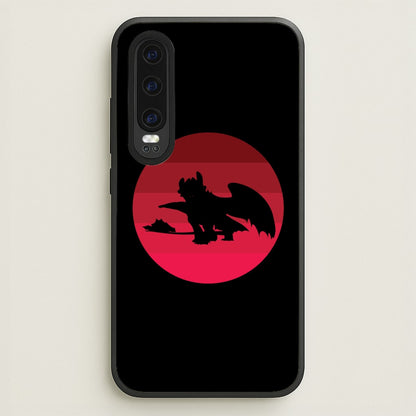 Red Sunset Dragon  - How To Train Your Dragon Phone Case for Huawei P30