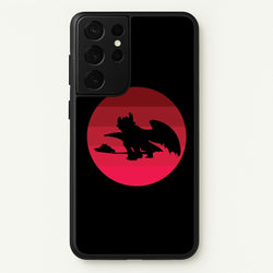 Red Sunset Dragon  - How To Train Your Dragon Phone Case for Galaxy S21 Ultra
