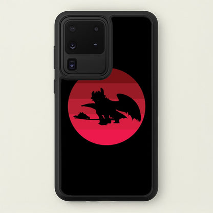 Red Sunset Dragon  - How To Train Your Dragon Phone Case for Galaxy S20 Ultra