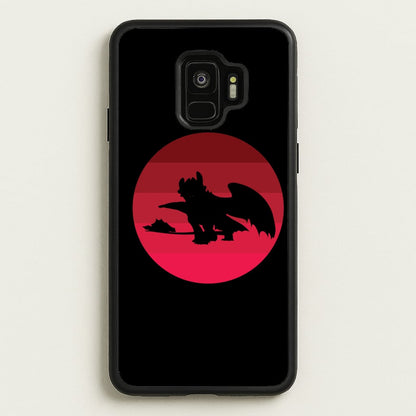 Red Sunset Dragon  - How To Train Your Dragon Phone Case for Galaxy S9