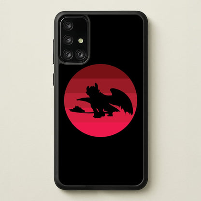 Red Sunset Dragon  - How To Train Your Dragon Phone Case for Galaxy A71