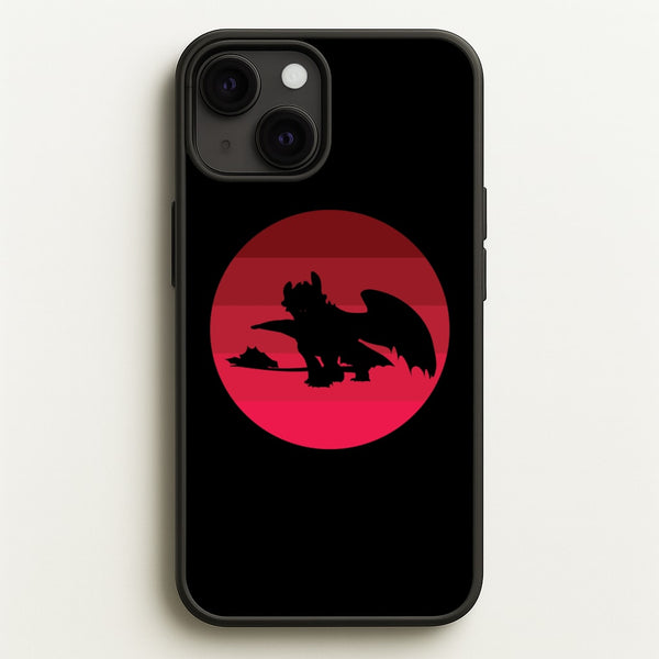 Red Sunset Dragon  - How To Train Your Dragon Phone Case for iPhone 13 Mini