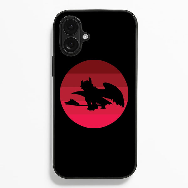 Red Sunset Dragon  - How To Train Your Dragon Phone Case for iPhone 16 Plus