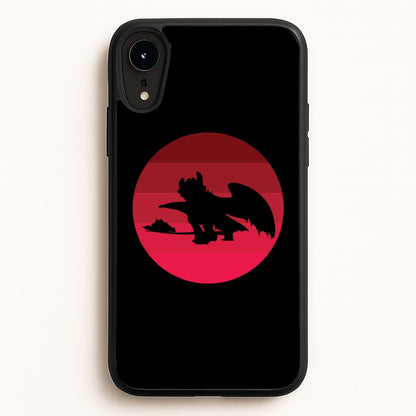 Red Sunset Dragon  - How To Train Your Dragon Phone Case for iPhone XR