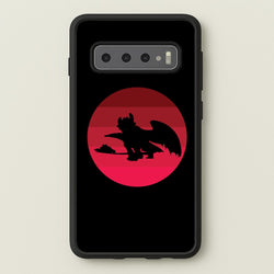 Red Sunset Dragon  - How To Train Your Dragon Phone Case for Galaxy S10