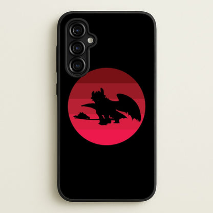 Red Sunset Dragon  - How To Train Your Dragon Phone Case for Galaxy A54
