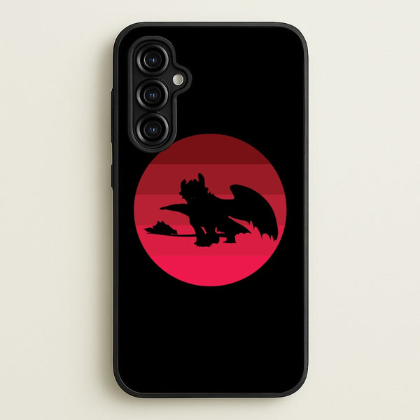 Red Sunset Dragon  - How To Train Your Dragon Phone Case for Galaxy A54