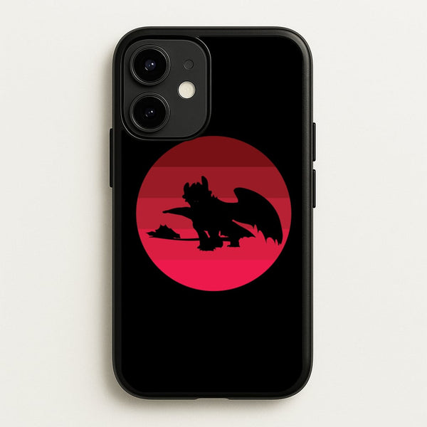 Red Sunset Dragon  - How To Train Your Dragon Phone Case for iPhone 12 Mini