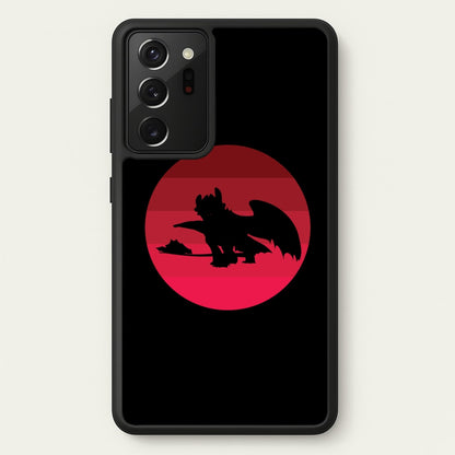 Red Sunset Dragon  - How To Train Your Dragon Phone Case for Galaxy Note 20 Ultra